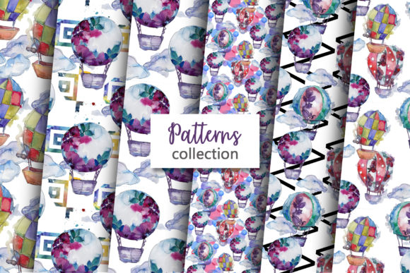 Balloons Watercolor PNG for Illustrations