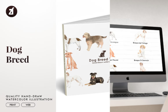 Dog Breed Set 19 Illustrations