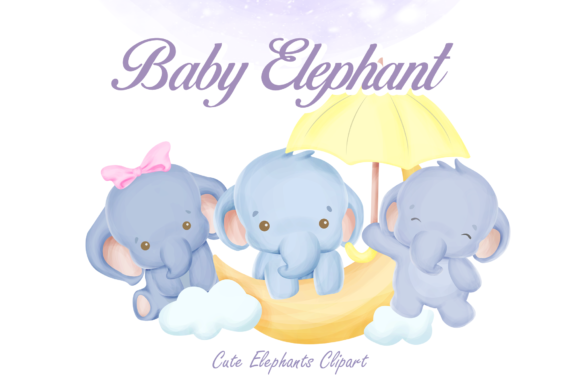 Elephant Clipart Collection & Illustrations