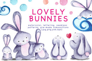 Lofty Bunnies-Watercolor Illustrations