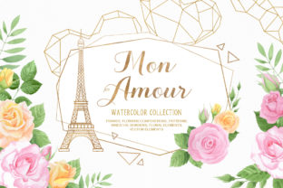 Mon Amour Watercolor Collection and Illustrations