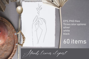People's Hands Line Illustrations