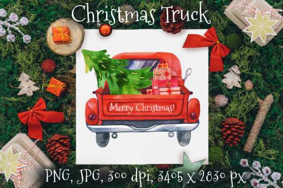 Red Truck Illustrations